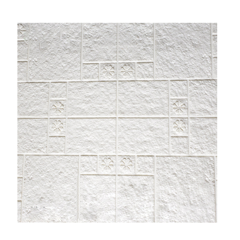 Modern Wall Paneling Peel and Stick Waterproof 3D Print Wall Panel White Clearhalo 'Flooring 'Home Improvement' 'home_improvement' 'home_improvement_wall_paneling' 'Wall Paneling' 'wall_paneling' 'Walls & Ceilings' Walls and Ceiling' 7335002