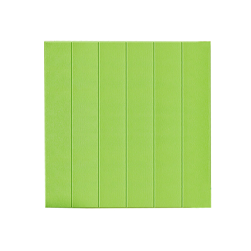 Contemporary Wall Panel Peel and Stick Waterproof Wall Paneling Green Clearhalo 'Flooring 'Home Improvement' 'home_improvement' 'home_improvement_wall_paneling' 'Wall Paneling' 'wall_paneling' 'Walls & Ceilings' Walls and Ceiling' 7335046