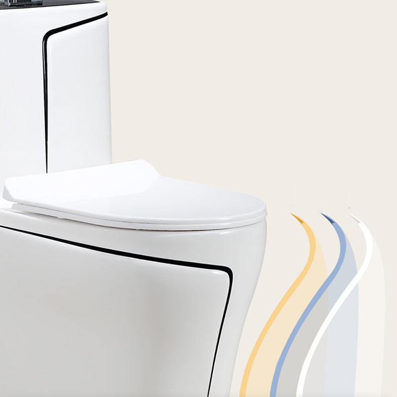 Traditional Floor Mounted Toilet Seat Included Toilet Bowl for Bathroom Clearhalo 'Bathroom Remodel & Bathroom Fixtures' 'Home Improvement' 'home_improvement' 'home_improvement_toilets' 'Toilets & Bidets' 'Toilets' 7335565