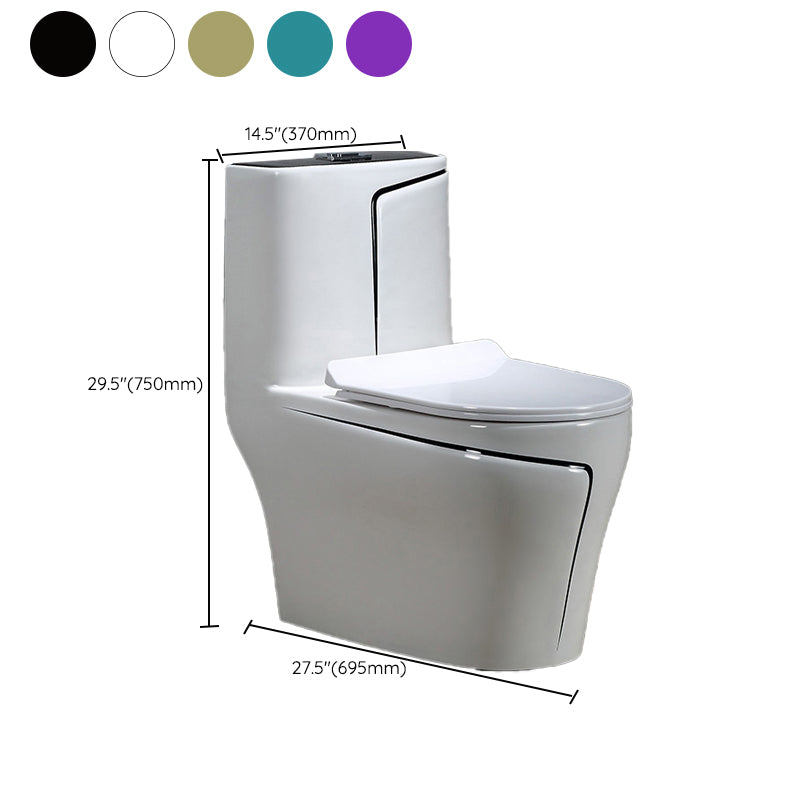 Traditional Floor Mounted Toilet Seat Included Toilet Bowl for Bathroom Clearhalo 'Bathroom Remodel & Bathroom Fixtures' 'Home Improvement' 'home_improvement' 'home_improvement_toilets' 'Toilets & Bidets' 'Toilets' 7335572