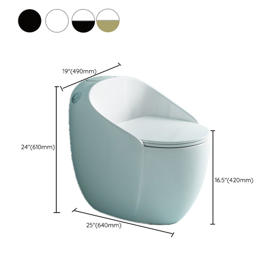 Contemporary Floor Mount Toilet Seat Included Urine Toilet for Bathroom Clearhalo 'Bathroom Remodel & Bathroom Fixtures' 'Home Improvement' 'home_improvement' 'home_improvement_toilets' 'Toilets & Bidets' 'Toilets' 7335592