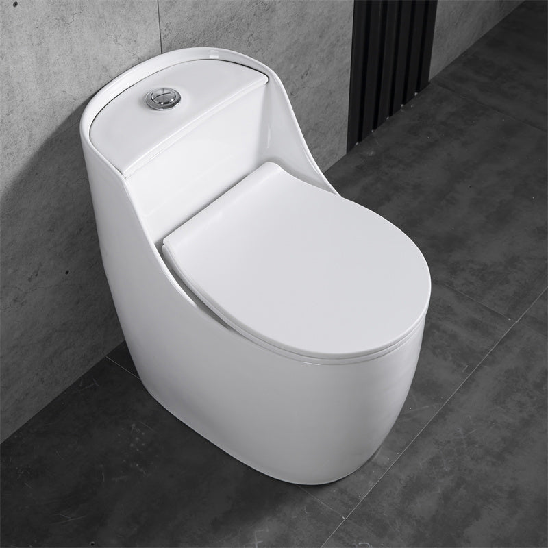 Contemporary Floor Mounted Toilet Spray Gun Included Urine Toilet for Bathroom White Toilet with Sprayer 12" Clearhalo 'Bathroom Remodel & Bathroom Fixtures' 'Home Improvement' 'home_improvement' 'home_improvement_toilets' 'Toilets & Bidets' 'Toilets' 7335597