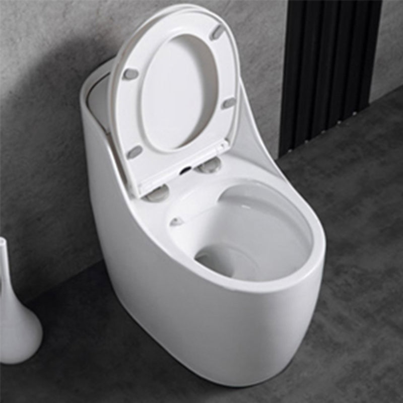 Contemporary Floor Mounted Toilet Spray Gun Included Urine Toilet for Bathroom White Toilet with Sprayer 16" Clearhalo 'Bathroom Remodel & Bathroom Fixtures' 'Home Improvement' 'home_improvement' 'home_improvement_toilets' 'Toilets & Bidets' 'Toilets' 7335598