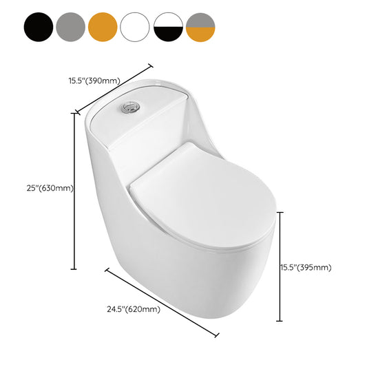 Contemporary Floor Mounted Toilet Spray Gun Included Urine Toilet for Bathroom Clearhalo 'Bathroom Remodel & Bathroom Fixtures' 'Home Improvement' 'home_improvement' 'home_improvement_toilets' 'Toilets & Bidets' 'Toilets' 7335611