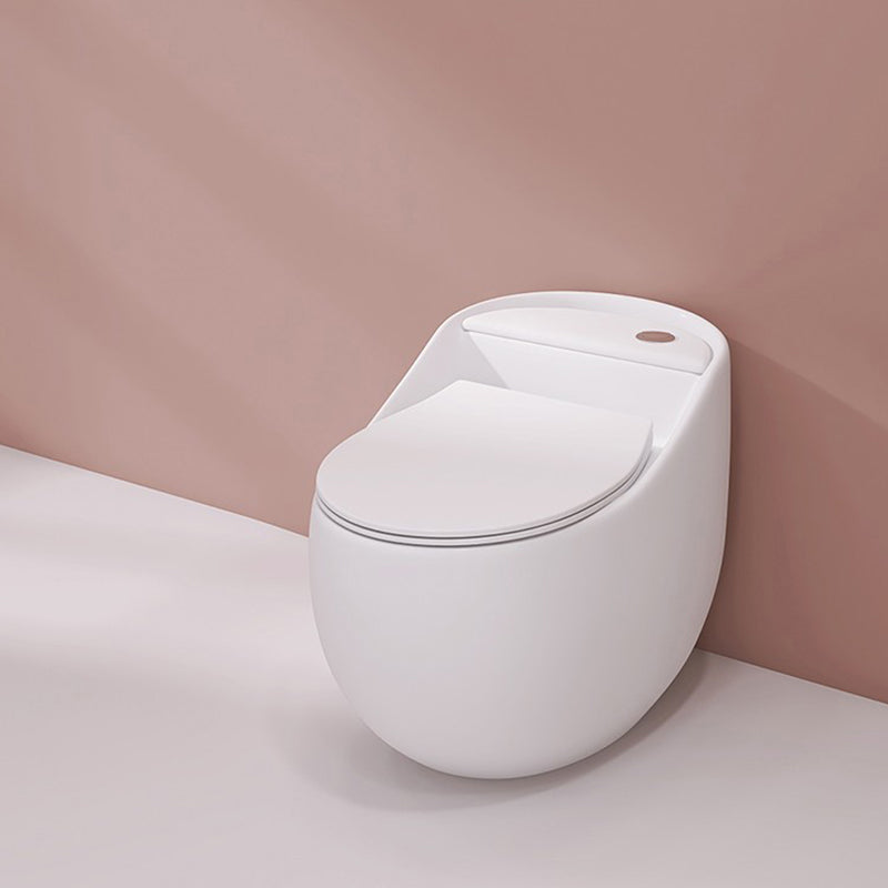 Contemporary Siphon Jet Toilet Floor Mounted Urine Toilet for Washroom White Toilet Only 12" Clearhalo 'Bathroom Remodel & Bathroom Fixtures' 'Home Improvement' 'home_improvement' 'home_improvement_toilets' 'Toilets & Bidets' 'Toilets' 7335614