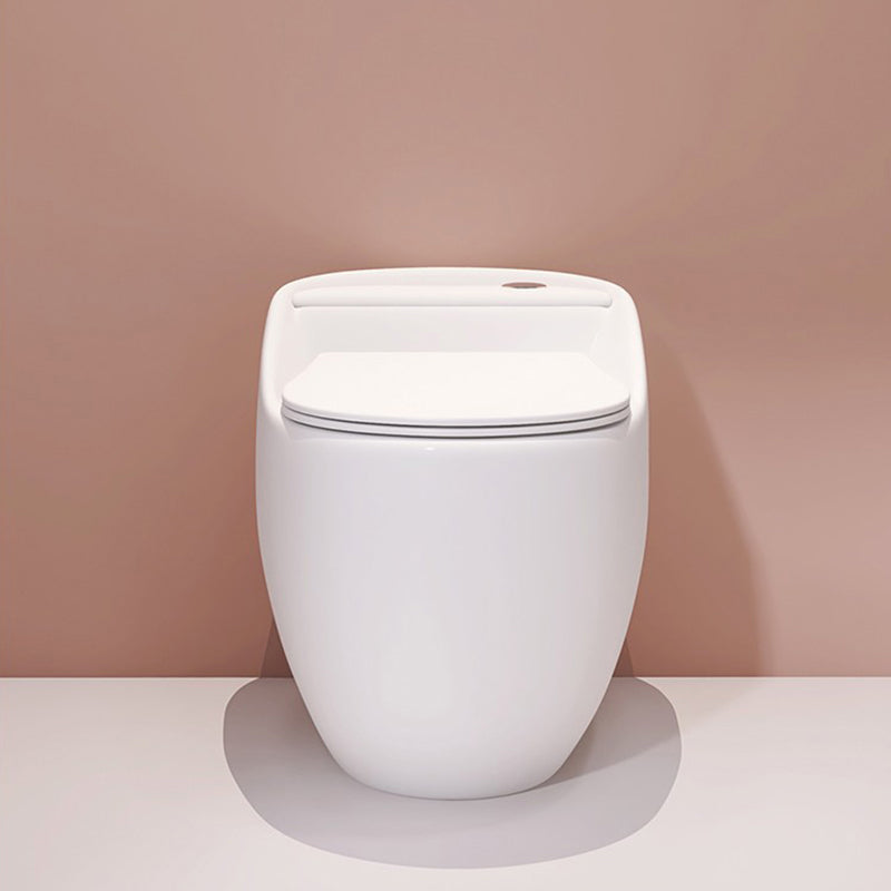 Contemporary Siphon Jet Toilet Floor Mounted Urine Toilet for Washroom White Toilet Only 14" Clearhalo 'Bathroom Remodel & Bathroom Fixtures' 'Home Improvement' 'home_improvement' 'home_improvement_toilets' 'Toilets & Bidets' 'Toilets' 7335619