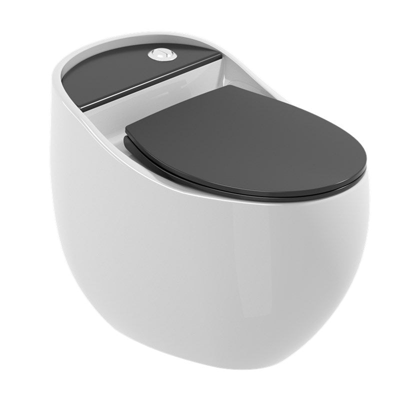 Contemporary Siphon Jet Toilet Floor Mounted Urine Toilet for Washroom Clearhalo 'Bathroom Remodel & Bathroom Fixtures' 'Home Improvement' 'home_improvement' 'home_improvement_toilets' 'Toilets & Bidets' 'Toilets' 7335620