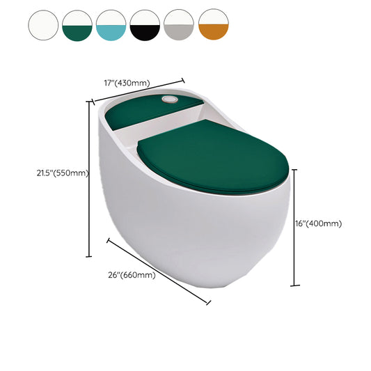 Contemporary Siphon Jet Toilet Floor Mounted Urine Toilet for Washroom Clearhalo 'Bathroom Remodel & Bathroom Fixtures' 'Home Improvement' 'home_improvement' 'home_improvement_toilets' 'Toilets & Bidets' 'Toilets' 7335634