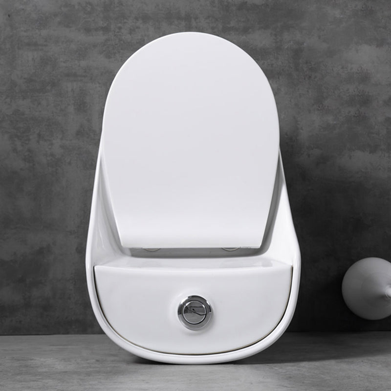 Contemporary Floor Mount Flush Toilet Siphon Jet Ceramic Urine Toilet for Bathroom Clearhalo 'Bathroom Remodel & Bathroom Fixtures' 'Home Improvement' 'home_improvement' 'home_improvement_toilets' 'Toilets & Bidets' 'Toilets' 7335639