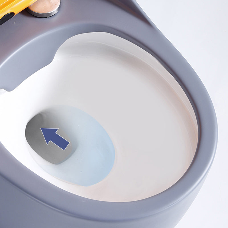 Contemporary Floor Mount Flush Toilet Siphon Jet Ceramic Urine Toilet for Bathroom Clearhalo 'Bathroom Remodel & Bathroom Fixtures' 'Home Improvement' 'home_improvement' 'home_improvement_toilets' 'Toilets & Bidets' 'Toilets' 7335646