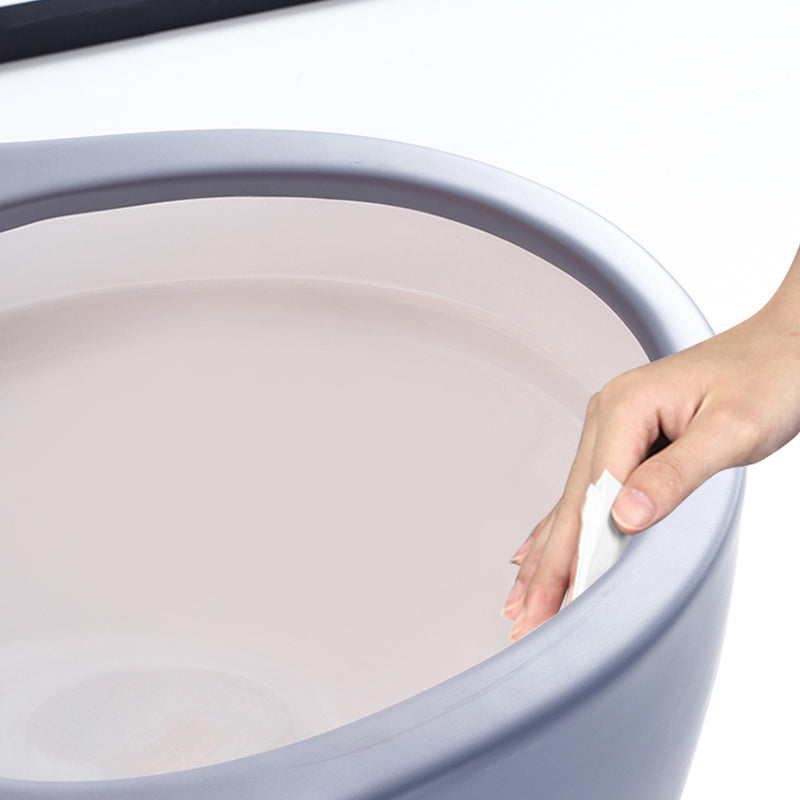 Contemporary Floor Mount Flush Toilet Siphon Jet Ceramic Urine Toilet for Bathroom Clearhalo 'Bathroom Remodel & Bathroom Fixtures' 'Home Improvement' 'home_improvement' 'home_improvement_toilets' 'Toilets & Bidets' 'Toilets' 7335648