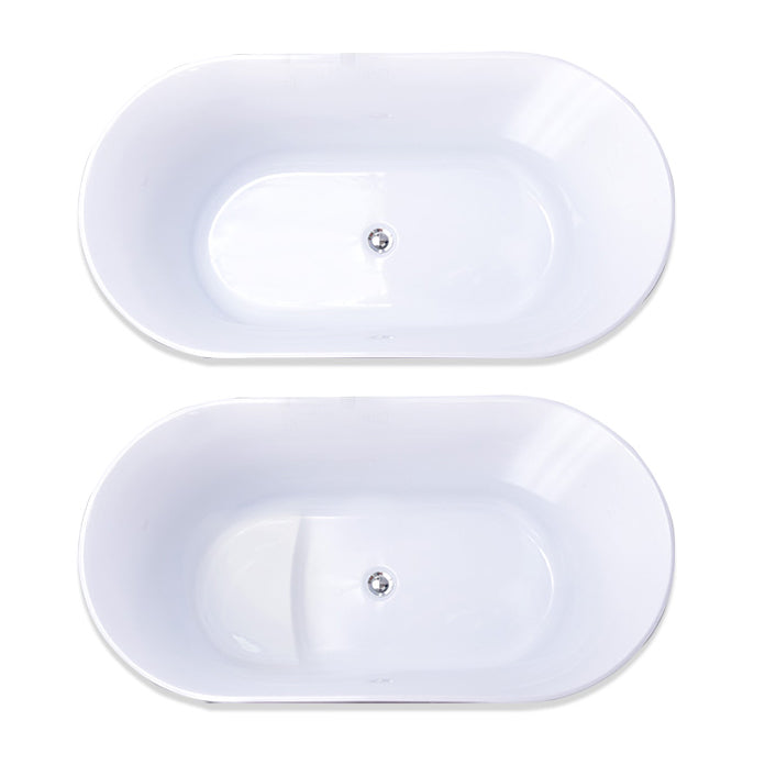 Antique Finish Soaking Bathtub Acrylic Back to Wall Bath Tub (Board not Included) Clearhalo 'Bathroom Remodel & Bathroom Fixtures' 'Bathtubs' 'Home Improvement' 'home_improvement' 'home_improvement_bathtubs' 'Showers & Bathtubs' 7335748