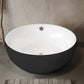 Soaking Antique Finish Round Bathtub Stand Alone Modern Bath Tub Black Tub Clearhalo 'Bathroom Remodel & Bathroom Fixtures' 'Bathtubs' 'Home Improvement' 'home_improvement' 'home_improvement_bathtubs' 'Showers & Bathtubs' 7335756