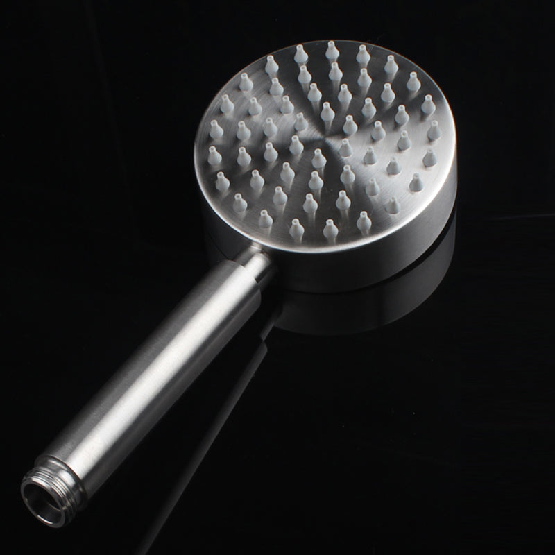 Modern Round Shower Head 304 Stainless Steel Handheld Shower Head Clearhalo 'Bathroom Remodel & Bathroom Fixtures' 'Home Improvement' 'home_improvement' 'home_improvement_shower_heads' 'Shower Heads' 'shower_heads' 'Showers & Bathtubs Plumbing' 'Showers & Bathtubs' 7336210