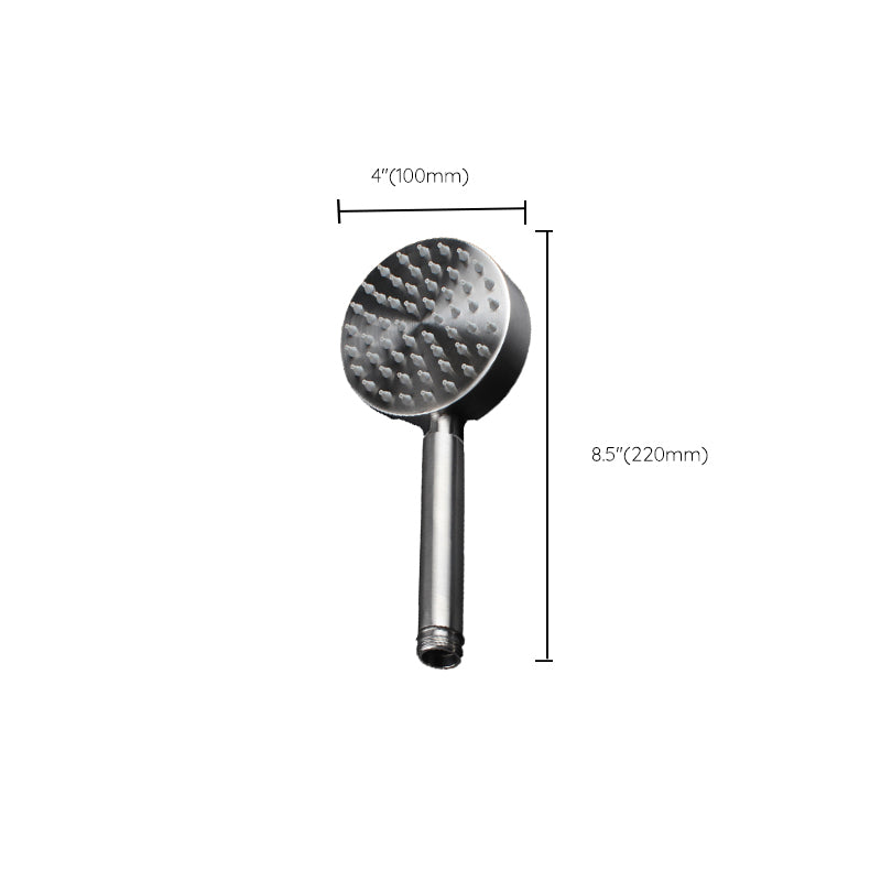 Modern Round Shower Head 304 Stainless Steel Handheld Shower Head Clearhalo 'Bathroom Remodel & Bathroom Fixtures' 'Home Improvement' 'home_improvement' 'home_improvement_shower_heads' 'Shower Heads' 'shower_heads' 'Showers & Bathtubs Plumbing' 'Showers & Bathtubs' 7336216