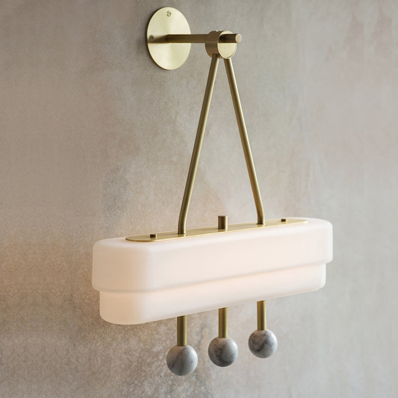 Acrylic Rectangle Wall Lighting Minimalist LED Sconce Light Fixture in White for Dining Room, Warm/White Light White Clearhalo 'Cast Iron' 'Glass' 'Industrial' 'Modern wall lights' 'Modern' 'Tiffany' 'Traditional wall lights' 'Wall Lamps & Sconces' 'Wall Lights' Lighting' 733663