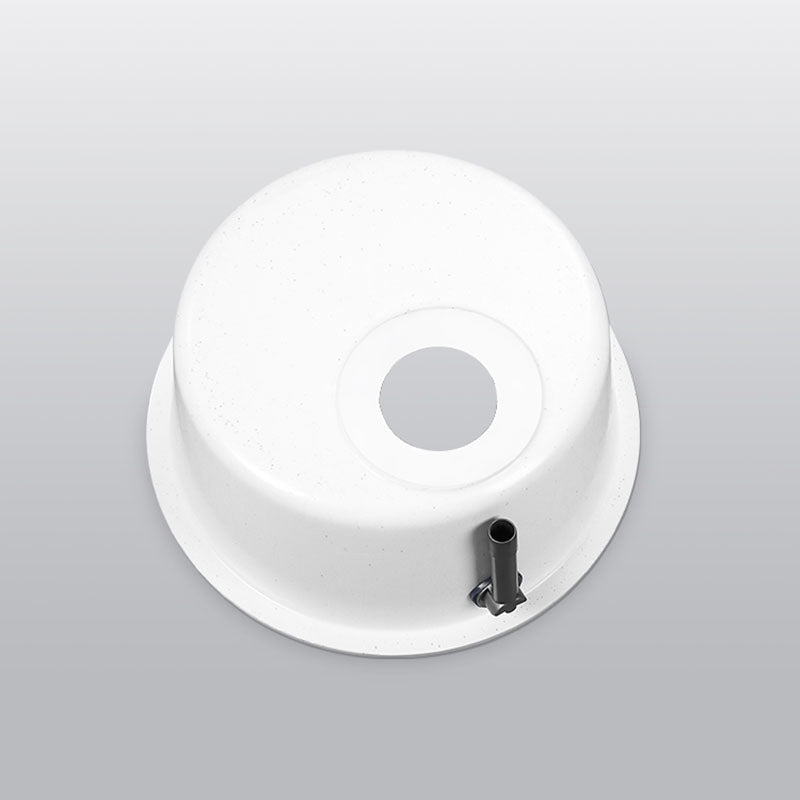 Quartz Kitchen Bar Sink Modern Round Shape Kitchen Bar Sink with Drain Assembly Clearhalo 'Home Improvement' 'home_improvement' 'home_improvement_kitchen_sinks' 'Kitchen Remodel & Kitchen Fixtures' 'Kitchen Sinks & Faucet Components' 'Kitchen Sinks' 'kitchen_sinks' 7337561