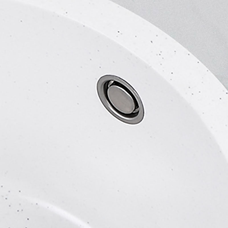 Quartz Kitchen Bar Sink Modern Round Shape Kitchen Bar Sink with Drain Assembly Clearhalo 'Home Improvement' 'home_improvement' 'home_improvement_kitchen_sinks' 'Kitchen Remodel & Kitchen Fixtures' 'Kitchen Sinks & Faucet Components' 'Kitchen Sinks' 'kitchen_sinks' 7337562