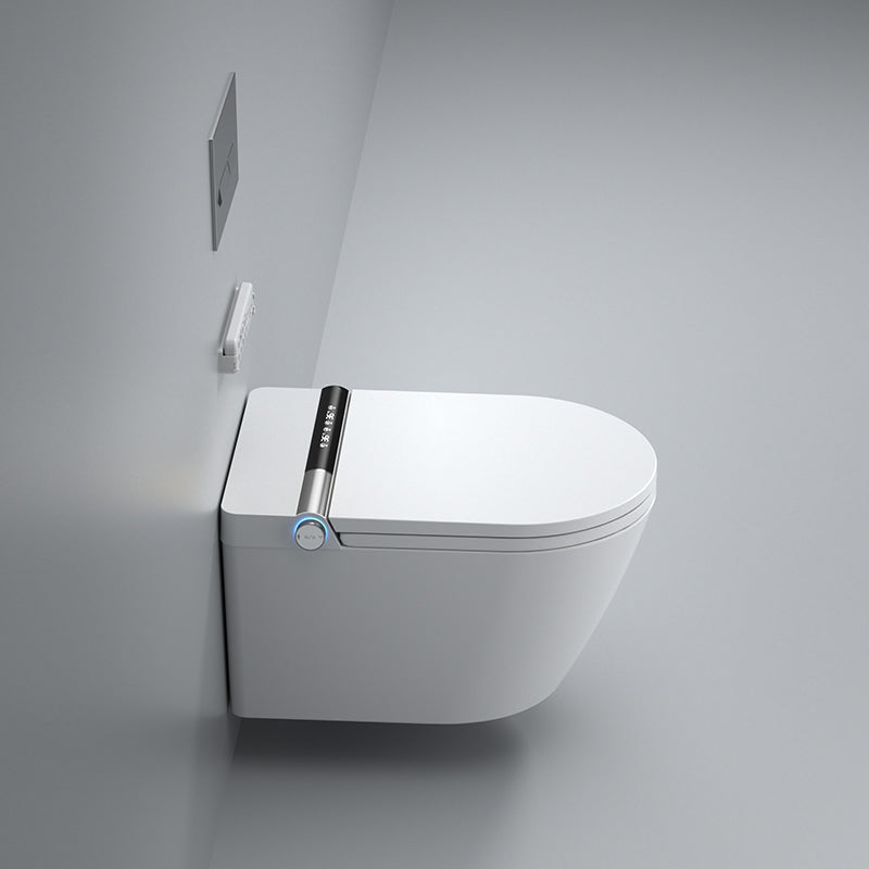 Foot Sensor Wall Hung Toilet Set Shatterproof Wall Mounted Bidet Clearhalo 'Bathroom Remodel & Bathroom Fixtures' 'Bidets' 'Home Improvement' 'home_improvement' 'home_improvement_bidets' 'Toilets & Bidets' 7338492