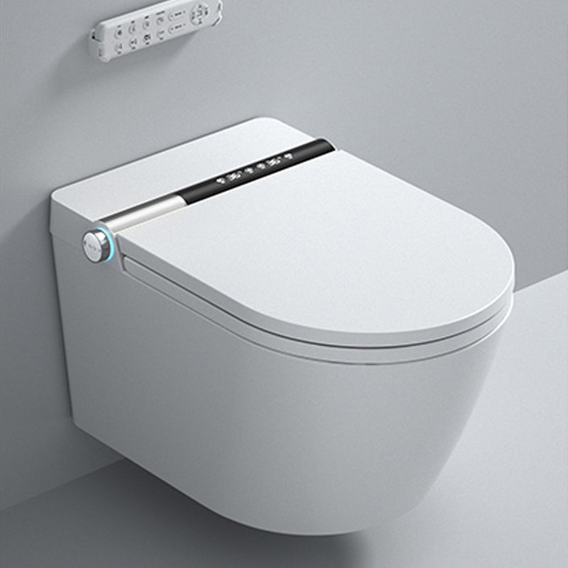 Foot Sensor Wall Hung Toilet Set Shatterproof Wall Mounted Bidet Clearhalo 'Bathroom Remodel & Bathroom Fixtures' 'Bidets' 'Home Improvement' 'home_improvement' 'home_improvement_bidets' 'Toilets & Bidets' 7338493