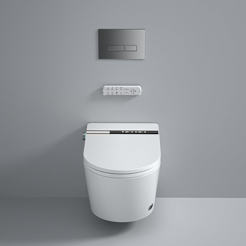 Foot Sensor Wall Hung Toilet Set Shatterproof Wall Mounted Bidet Clearhalo 'Bathroom Remodel & Bathroom Fixtures' 'Bidets' 'Home Improvement' 'home_improvement' 'home_improvement_bidets' 'Toilets & Bidets' 7338494