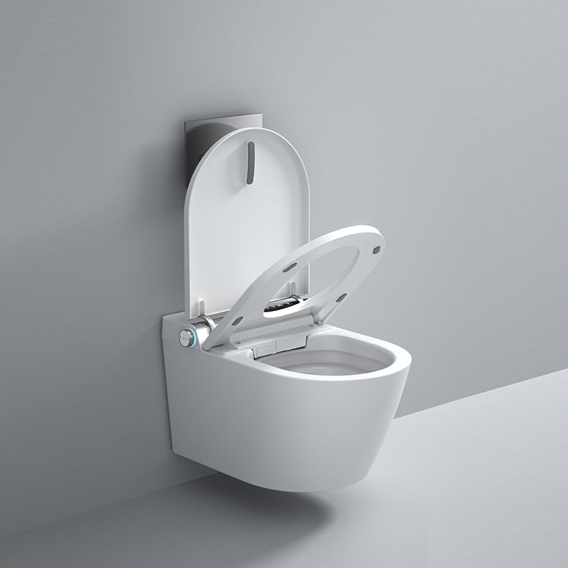 Foot Sensor Wall Hung Toilet Set Shatterproof Wall Mounted Bidet Clearhalo 'Bathroom Remodel & Bathroom Fixtures' 'Bidets' 'Home Improvement' 'home_improvement' 'home_improvement_bidets' 'Toilets & Bidets' 7338495