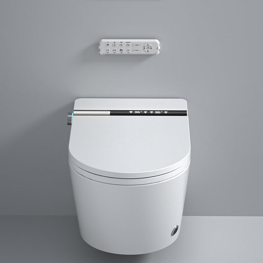 Foot Sensor Wall Hung Toilet Set Shatterproof Wall Mounted Bidet Clearhalo 'Bathroom Remodel & Bathroom Fixtures' 'Bidets' 'Home Improvement' 'home_improvement' 'home_improvement_bidets' 'Toilets & Bidets' 7338496