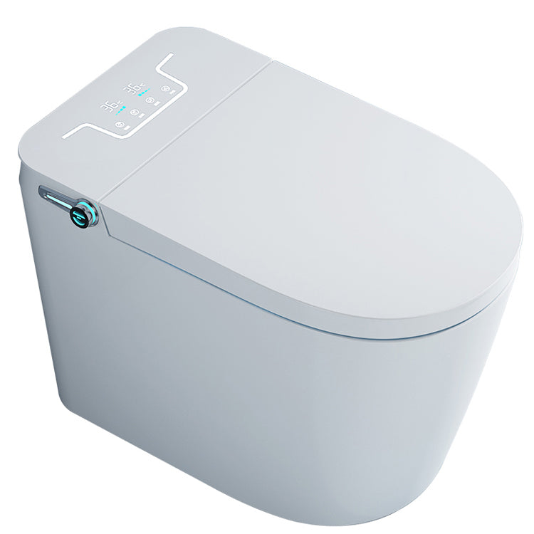 Elongated Floor Bidet 15" Wide All-In-One Smart Toilet Seat Bidet in White Clearhalo 'Bathroom Remodel & Bathroom Fixtures' 'Bidets' 'Home Improvement' 'home_improvement' 'home_improvement_bidets' 'Toilets & Bidets' 7338522