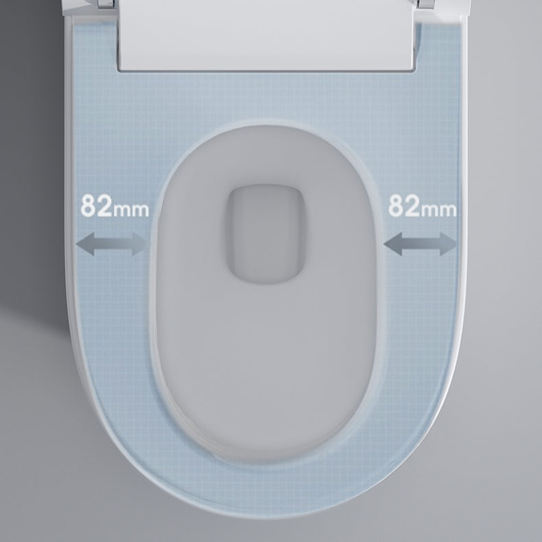 Elongated Floor Bidet 15" Wide All-In-One Smart Toilet Seat Bidet in White Clearhalo 'Bathroom Remodel & Bathroom Fixtures' 'Bidets' 'Home Improvement' 'home_improvement' 'home_improvement_bidets' 'Toilets & Bidets' 7338526