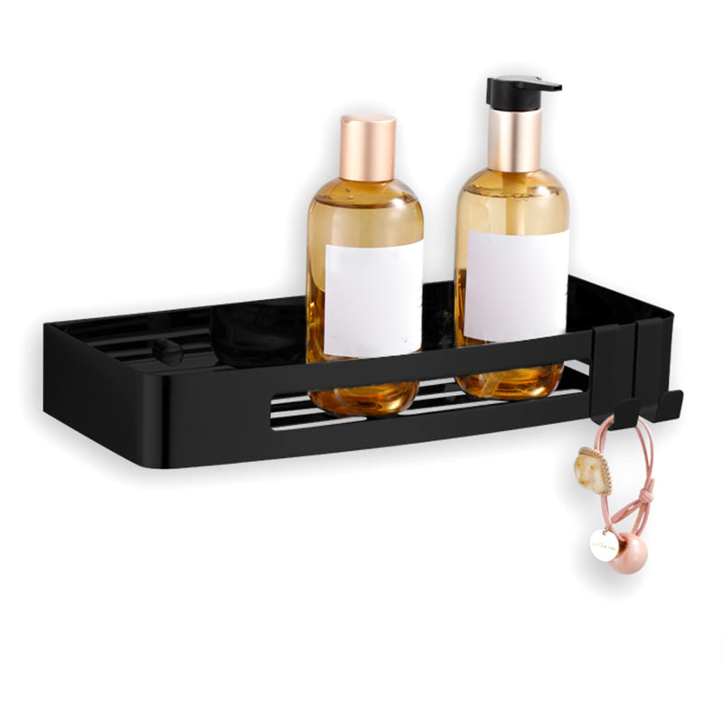 3-Piece Modern Bath Hardware Set in Stainless Steel, Bath Shelf Black 1 Piece Clearhalo 'Bathroom Hardware Sets' 'Bathroom Hardware' 'Bathroom Remodel & Bathroom Fixtures' 'bathroom_hardware_sets' 'Home Improvement' 'home_improvement' 'home_improvement_bathroom_hardware_sets' 7338631
