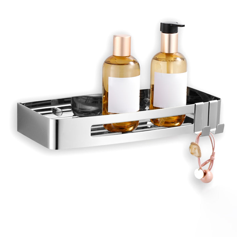 3-Piece Modern Bath Hardware Set in Stainless Steel, Bath Shelf Silver 1 Piece Clearhalo 'Bathroom Hardware Sets' 'Bathroom Hardware' 'Bathroom Remodel & Bathroom Fixtures' 'bathroom_hardware_sets' 'Home Improvement' 'home_improvement' 'home_improvement_bathroom_hardware_sets' 7338636