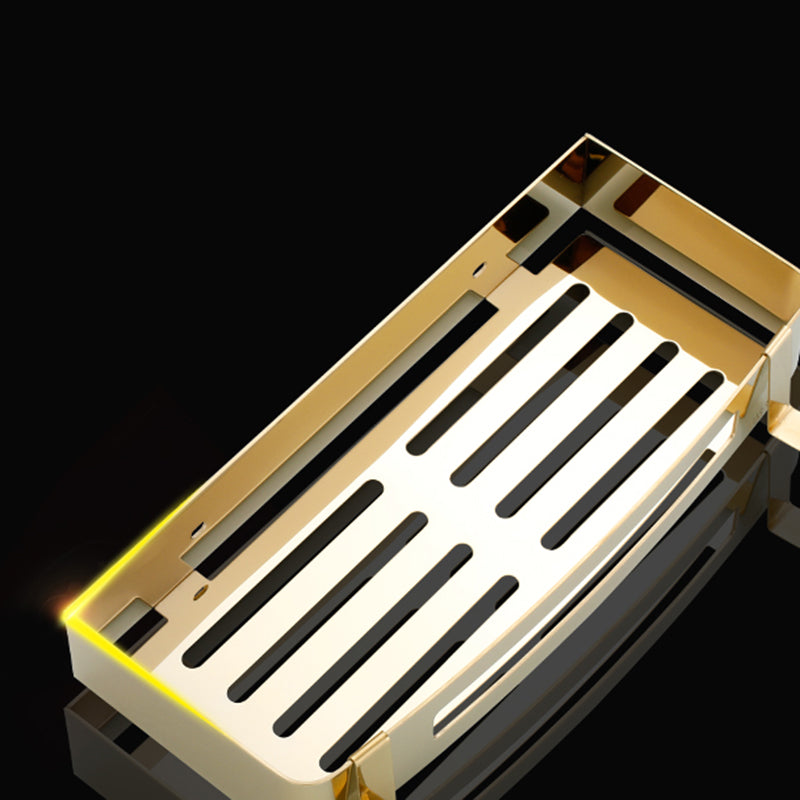 3-Piece Modern Bath Hardware Set in Stainless Steel, Bath Shelf Clearhalo 'Bathroom Hardware Sets' 'Bathroom Hardware' 'Bathroom Remodel & Bathroom Fixtures' 'bathroom_hardware_sets' 'Home Improvement' 'home_improvement' 'home_improvement_bathroom_hardware_sets' 7338641