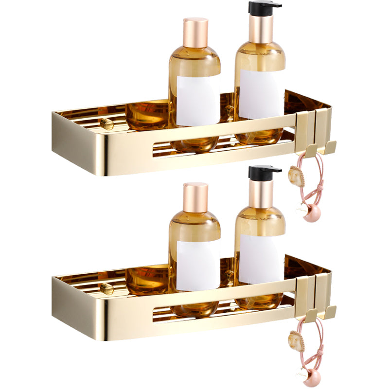 3-Piece Modern Bath Hardware Set in Stainless Steel, Bath Shelf Gold 2 Piece Set Clearhalo 'Bathroom Hardware Sets' 'Bathroom Hardware' 'Bathroom Remodel & Bathroom Fixtures' 'bathroom_hardware_sets' 'Home Improvement' 'home_improvement' 'home_improvement_bathroom_hardware_sets' 7338643