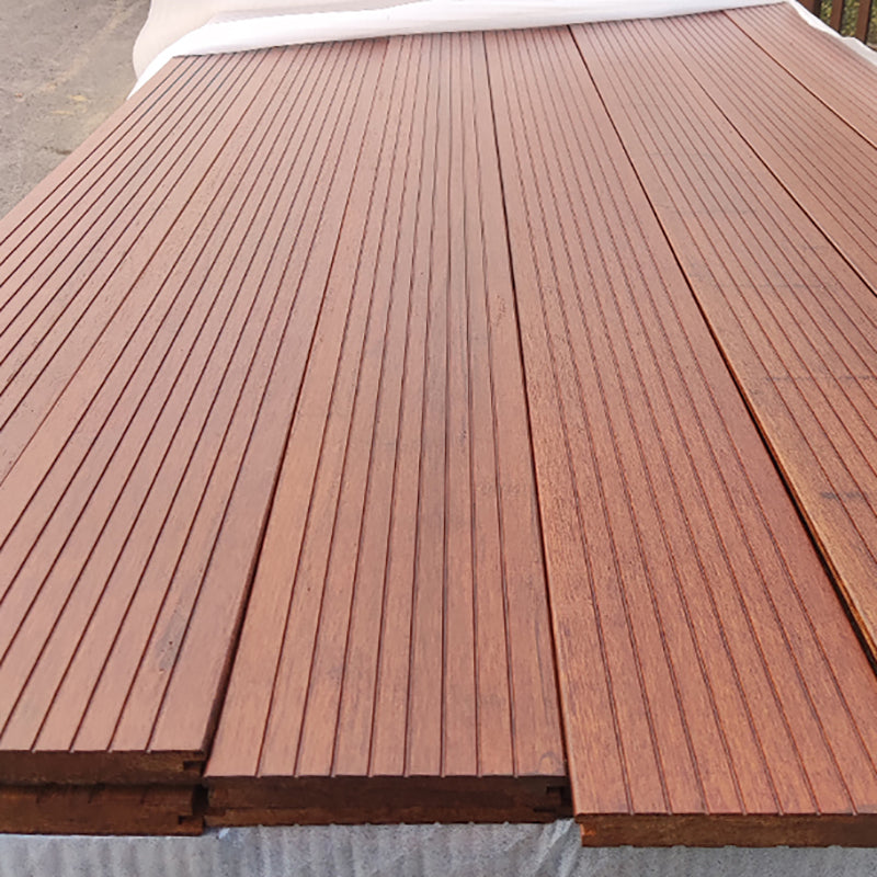Outdoor Deck Tiles Composite Wooden Striped Detail Deck Tiles Clearhalo 'Home Improvement' 'home_improvement' 'home_improvement_outdoor_deck_tiles_planks' 'Outdoor Deck Tiles & Planks' 'Outdoor Flooring & Tile' 'Outdoor Remodel' 'outdoor_deck_tiles_planks' 7339028