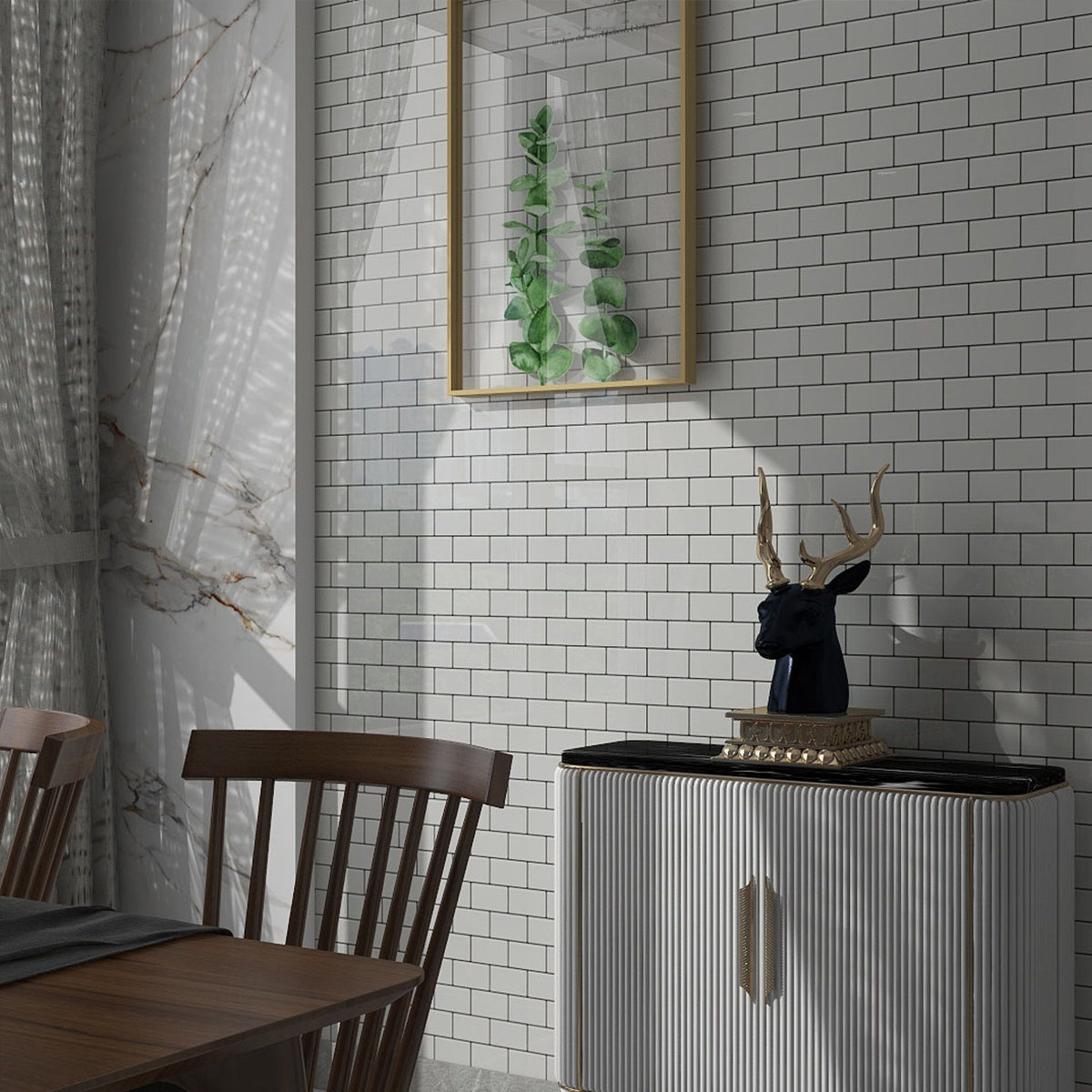 White Subway Tile Water-resistant PVC Peel & Stick Tile for Backsplash Wall Clearhalo 'Flooring 'Home Improvement' 'home_improvement' 'home_improvement_peel_stick_blacksplash' 'Peel & Stick Backsplash Tile' 'peel_stick_blacksplash' 'Walls & Ceilings' Walls and Ceiling' 7339538