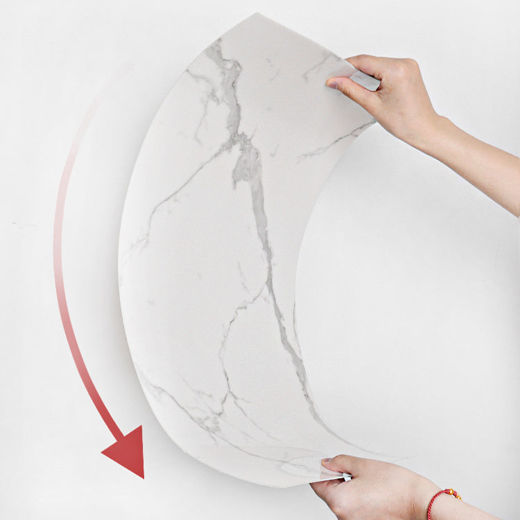 Marbling Water-resistant Tile PVC Singular Peel & Stick Tile for Backsplash Wall Clearhalo 'Flooring 'Home Improvement' 'home_improvement' 'home_improvement_peel_stick_blacksplash' 'Peel & Stick Backsplash Tile' 'peel_stick_blacksplash' 'Walls & Ceilings' Walls and Ceiling' 7339559