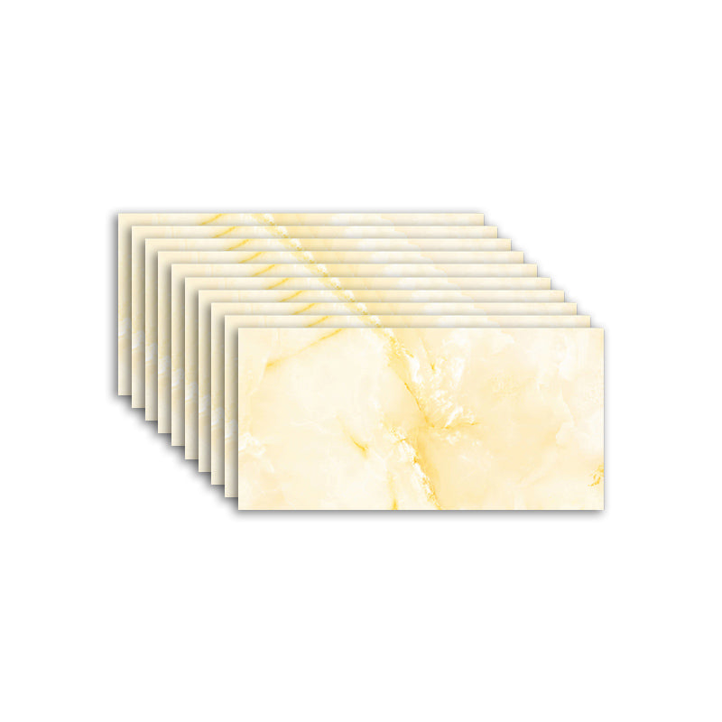Rectangular Water-resistant Tile PVC Singular Peel & Stick Tile for Backsplash Wall Light Yellow Clearhalo 'Flooring 'Home Improvement' 'home_improvement' 'home_improvement_peel_stick_blacksplash' 'Peel & Stick Backsplash Tile' 'peel_stick_blacksplash' 'Walls & Ceilings' Walls and Ceiling' 7339566