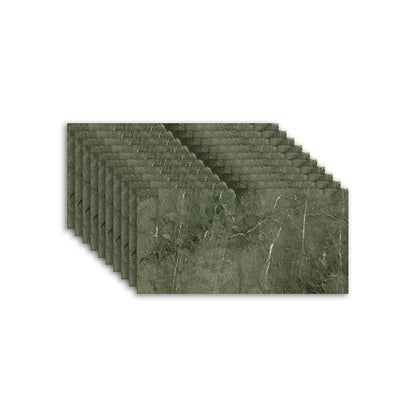 Rectangular Water-resistant Tile PVC Singular Peel & Stick Tile for Backsplash Wall Blackish Green Clearhalo 'Flooring 'Home Improvement' 'home_improvement' 'home_improvement_peel_stick_blacksplash' 'Peel & Stick Backsplash Tile' 'peel_stick_blacksplash' 'Walls & Ceilings' Walls and Ceiling' 7339579