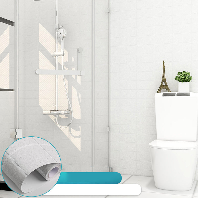 Grid Mosaic Peel & Stick Tile Water-resistant Wallpaper for Backsplash Wall Off-White Clearhalo 'Flooring 'Home Improvement' 'home_improvement' 'home_improvement_peel_stick_blacksplash' 'Peel & Stick Backsplash Tile' 'peel_stick_blacksplash' 'Walls & Ceilings' Walls and Ceiling' 7339593