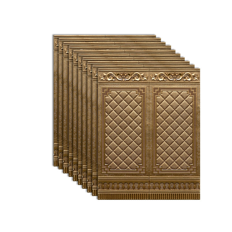 Wall Plank 3D Brick Bedroom and Living Room Wall Panels Set of 10 Brown 10-Piece Set Clearhalo 'Flooring 'Home Improvement' 'home_improvement' 'home_improvement_wall_paneling' 'Wall Paneling' 'wall_paneling' 'Walls & Ceilings' Walls and Ceiling' 7339669