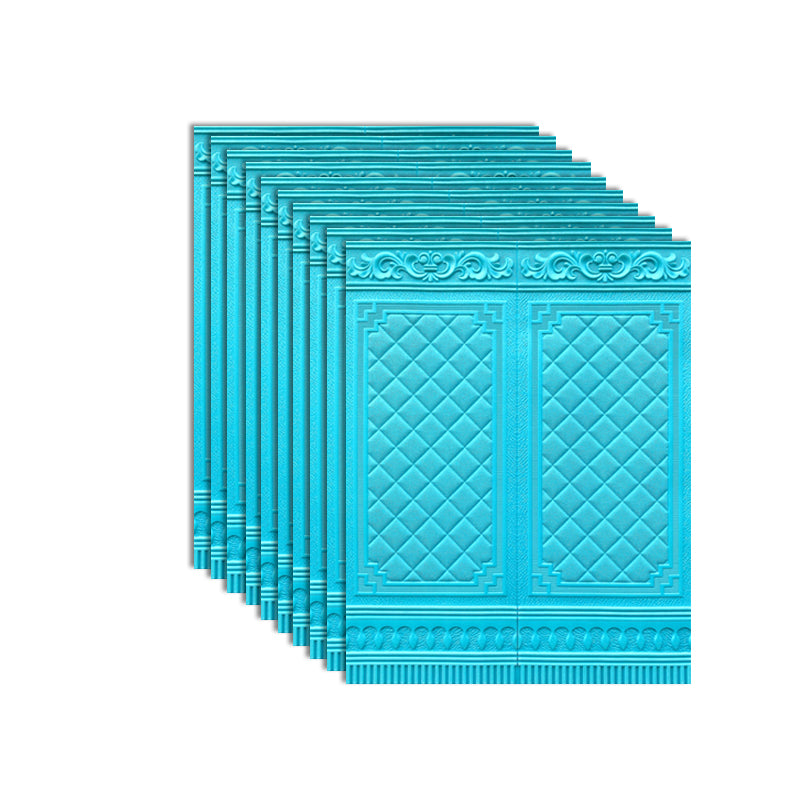 Wall Plank 3D Brick Bedroom and Living Room Wall Panels Set of 10 Light Blue 10-Piece Set Clearhalo 'Flooring 'Home Improvement' 'home_improvement' 'home_improvement_wall_paneling' 'Wall Paneling' 'wall_paneling' 'Walls & Ceilings' Walls and Ceiling' 7339672