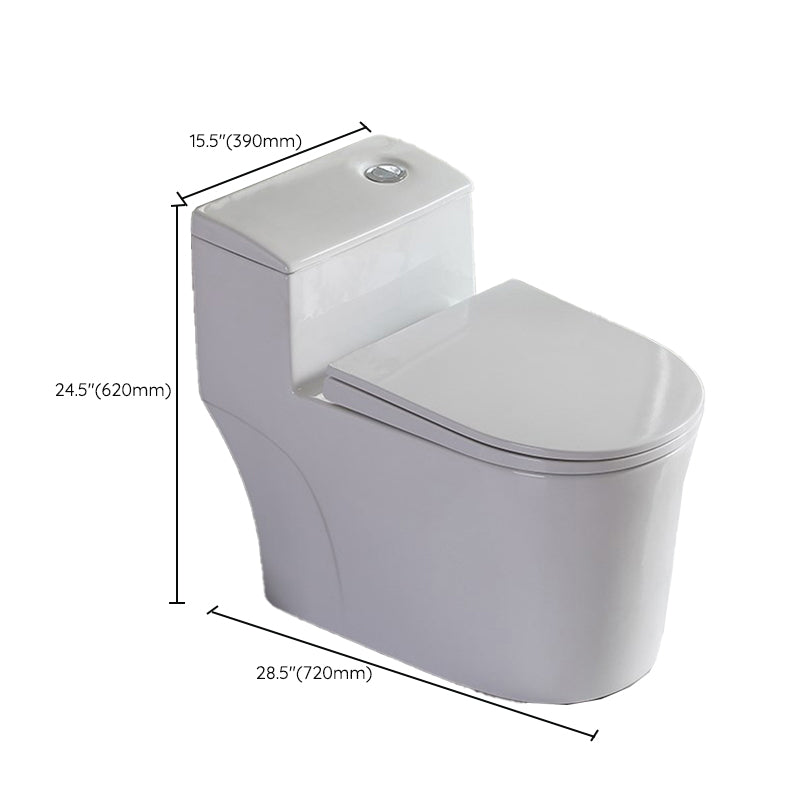 Contemporary Floor Mount Flush Toilet White Ceramic Urine Toilet for Bathroom Clearhalo 'Bathroom Remodel & Bathroom Fixtures' 'Home Improvement' 'home_improvement' 'home_improvement_toilets' 'Toilets & Bidets' 'Toilets' 7339828