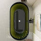 Oval Soaking Bathtub Freestanding Antique Finish Modern Bath Tub Green 55"L x 28"W x 22"H Tub with Freestanding Tub Fillers Clearhalo 'Bathroom Remodel & Bathroom Fixtures' 'Bathtubs' 'Home Improvement' 'home_improvement' 'home_improvement_bathtubs' 'Showers & Bathtubs' 7339874