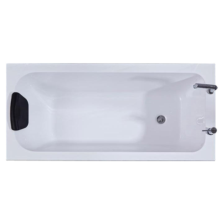 Modern Rectangular Freestanding Bath Acrylic Soaking Pop-up Drain Bathtub Clearhalo 'Bathroom Remodel & Bathroom Fixtures' 'Bathtubs' 'Home Improvement' 'home_improvement' 'home_improvement_bathtubs' 'Showers & Bathtubs' 7339912