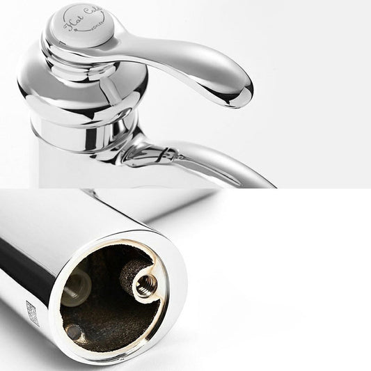 Traditional Wide Spread Bathroom Faucet 1 Lever Handles Lavatory Faucet Clearhalo 'Bathroom Remodel & Bathroom Fixtures' 'Bathroom Sink Faucets' 'Bathroom Sinks & Faucet Components' 'bathroom_sink_faucets' 'Home Improvement' 'home_improvement' 'home_improvement_bathroom_sink_faucets' 7340771