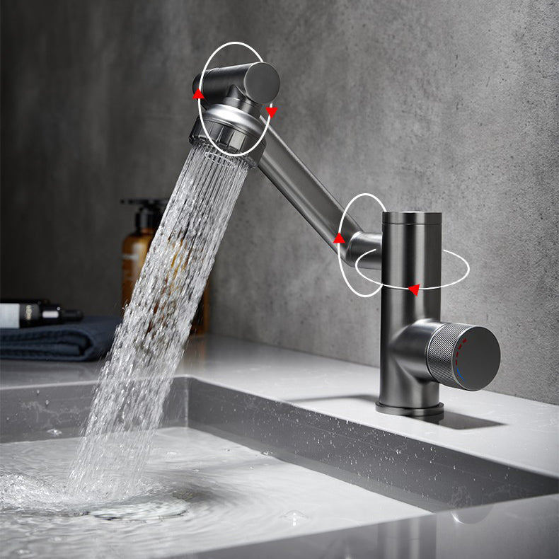 Industrial Centerset Lavatory Faucet Vintage Lever Lavatory Faucet Clearhalo 'Bathroom Remodel & Bathroom Fixtures' 'Bathroom Sink Faucets' 'Bathroom Sinks & Faucet Components' 'bathroom_sink_faucets' 'Home Improvement' 'home_improvement' 'home_improvement_bathroom_sink_faucets' 7340789