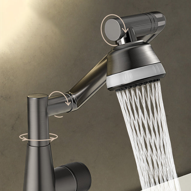 Knob Handle Wide Spread Bathroom Faucet Industrial Vanity Sink Faucet Clearhalo 'Bathroom Remodel & Bathroom Fixtures' 'Bathroom Sink Faucets' 'Bathroom Sinks & Faucet Components' 'bathroom_sink_faucets' 'Home Improvement' 'home_improvement' 'home_improvement_bathroom_sink_faucets' 7340799