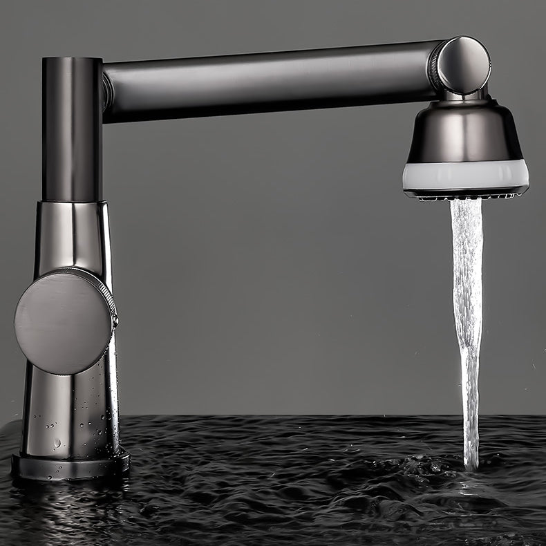 Knob Handle Wide Spread Bathroom Faucet Industrial Vanity Sink Faucet Clearhalo 'Bathroom Remodel & Bathroom Fixtures' 'Bathroom Sink Faucets' 'Bathroom Sinks & Faucet Components' 'bathroom_sink_faucets' 'Home Improvement' 'home_improvement' 'home_improvement_bathroom_sink_faucets' 7340811