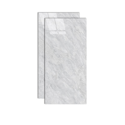 Modern Rectangle White Singular Tile Marble Floor and Wall for Bathroom Cream Gray Clearhalo 'Floor Tiles & Wall Tiles' 'floor_tiles_wall_tiles' 'Flooring 'Home Improvement' 'home_improvement' 'home_improvement_floor_tiles_wall_tiles' Walls and Ceiling' 7340910