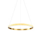 19"/25.5" Dia Gold Ring Suspension Light Minimalist LED Acrylic Ceiling Pendant Lamp in White/Warm Light Clearhalo 'Ceiling Lights' 'Modern Pendants' 'Modern' 'Pendant Lights' 'Pendants' Lighting' 734105